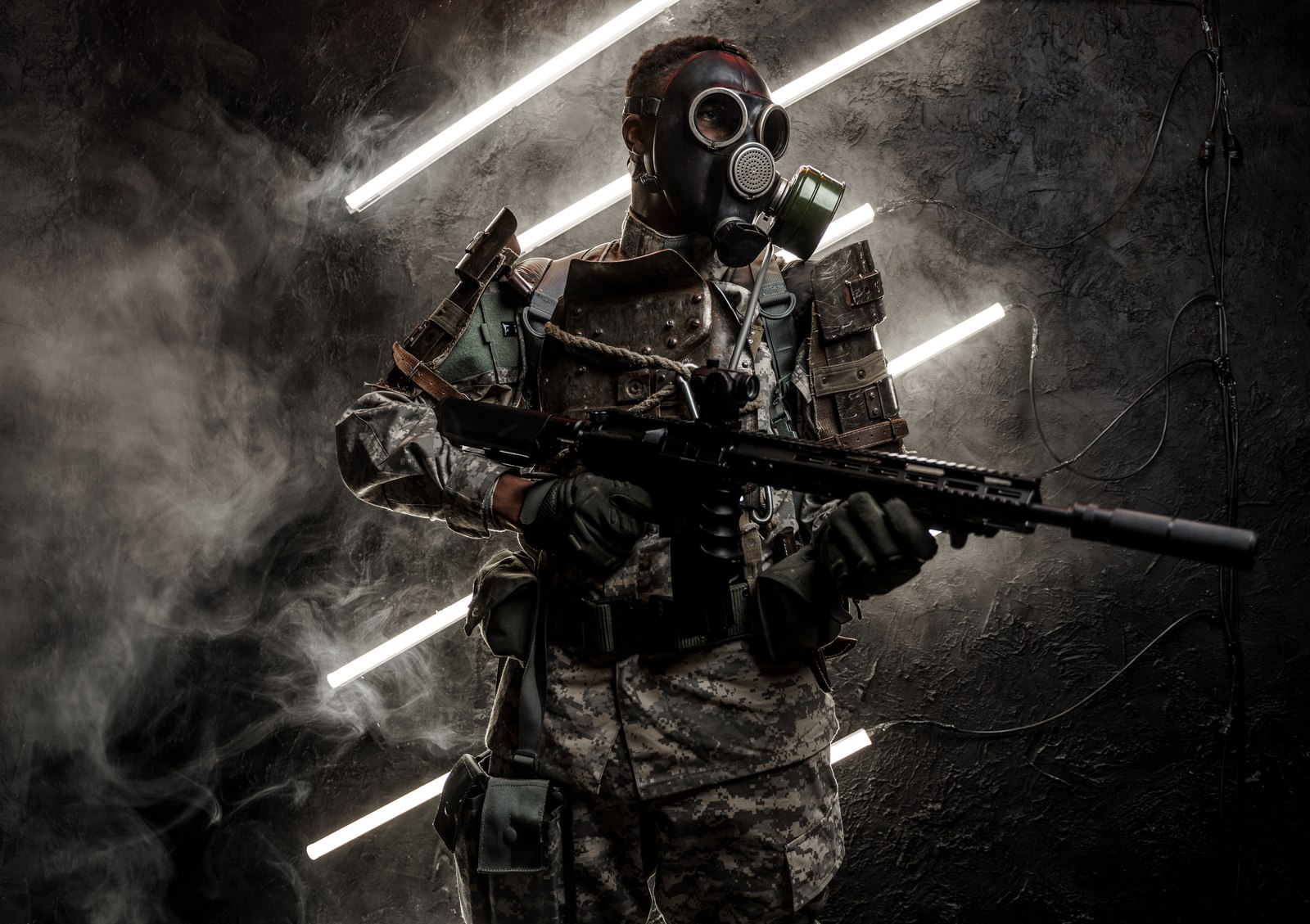 Eigene Action-Events mit Tickets – Soldat mit Gasmaske